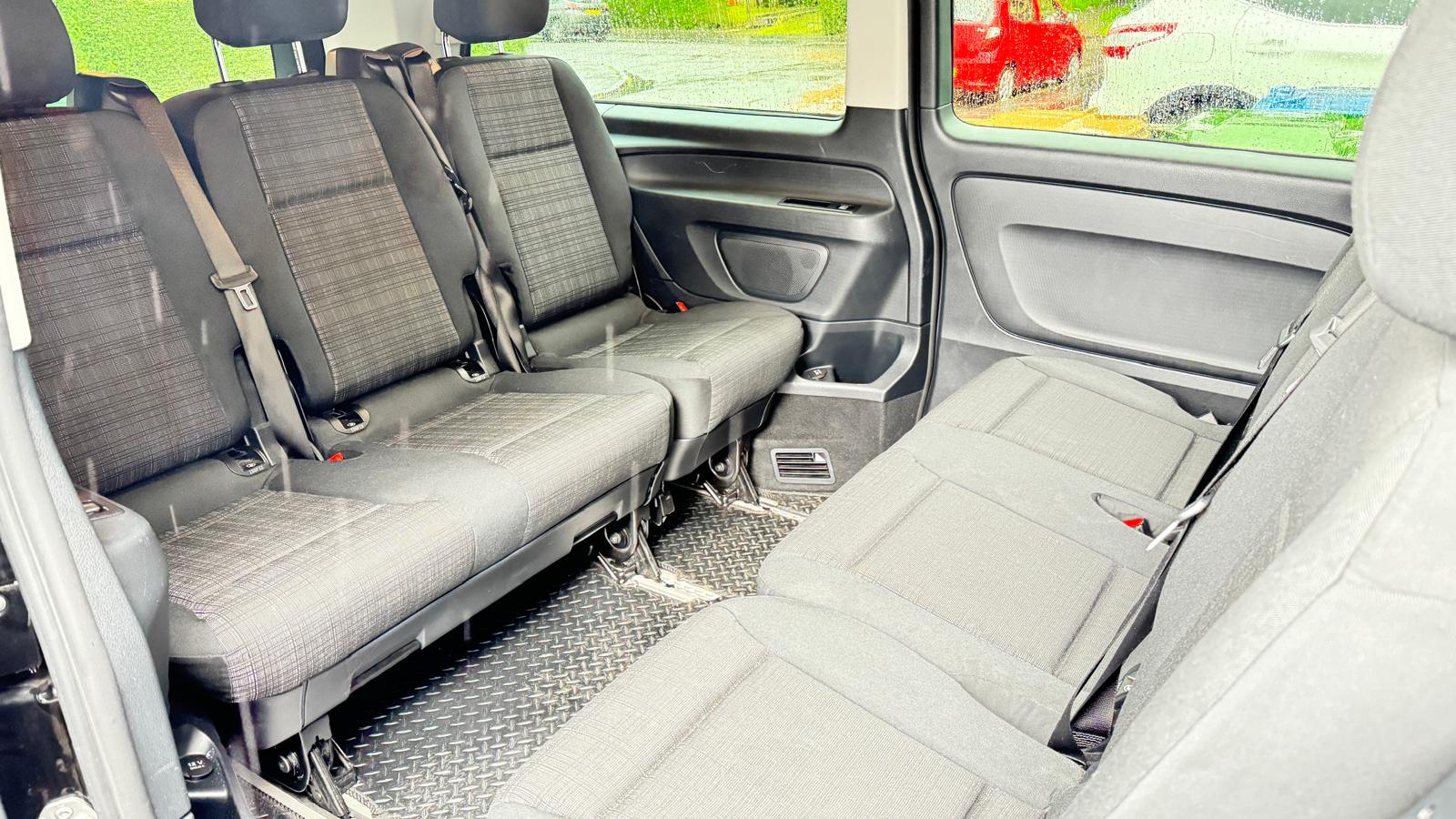 Passenger seating inside an 8-seater